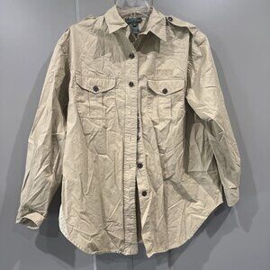 LAUREN RALPH LAUREN Men Beige Button Up Long Sleeve Shirt M LRLMCMLXVII (1967)